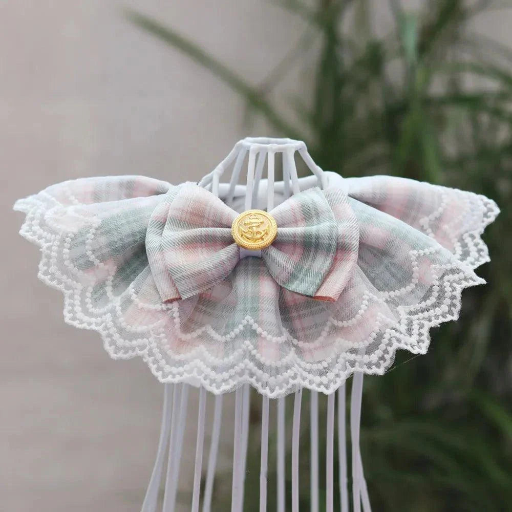 Pet Organza Cotton Gauze Necklace Accessories