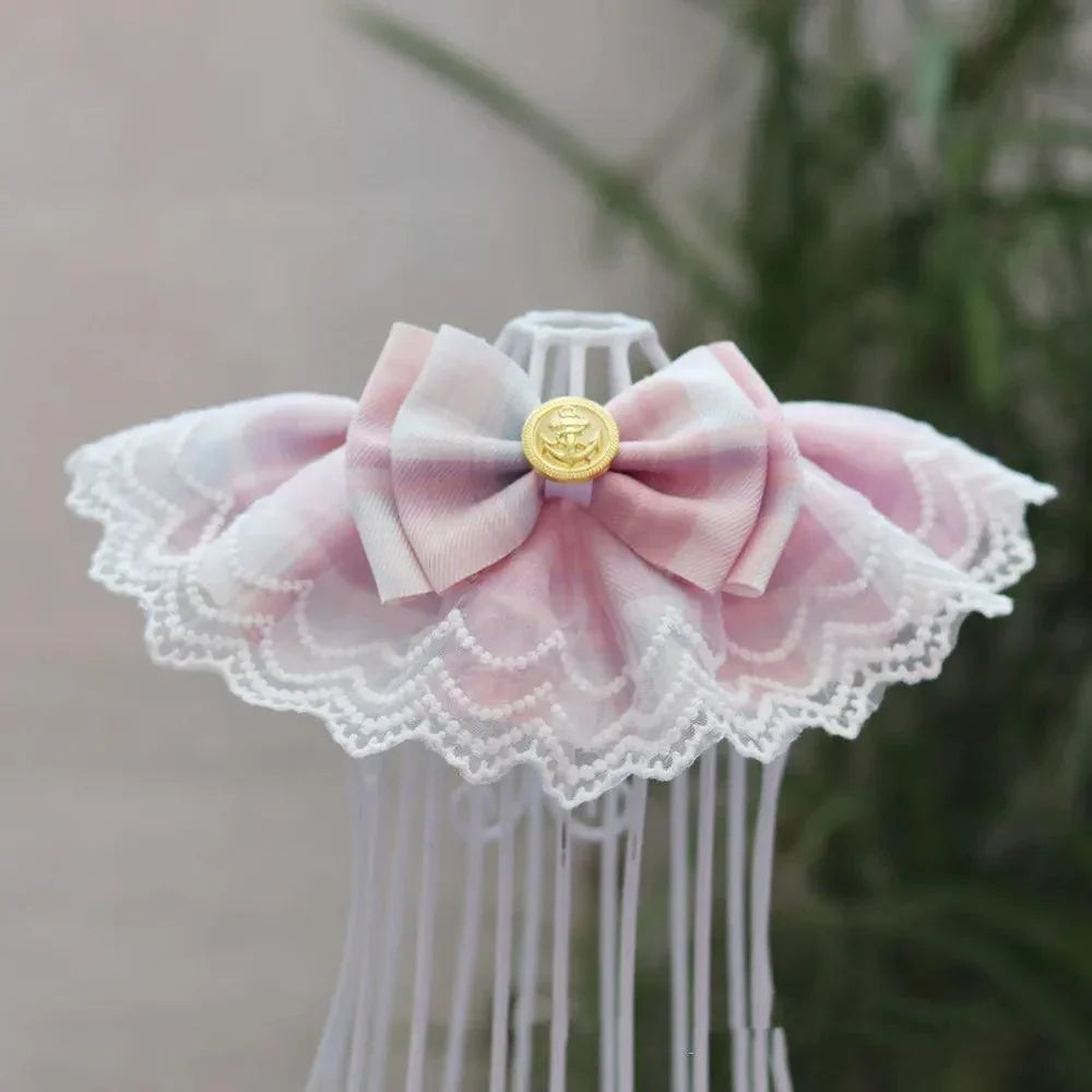Pet Organza Cotton Gauze Necklace Accessories