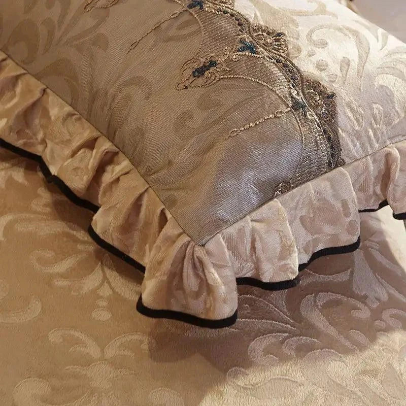 Luxurious Warm Bedspread Bed Skirt 3 Pcs Bedding Set - Venus Trendy Fashion Online