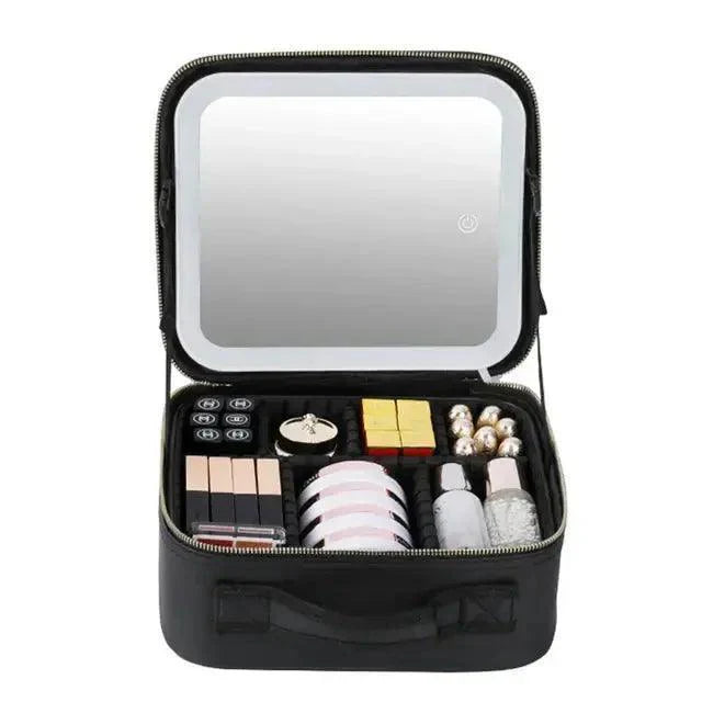 Smart LED Cosmetic Case with Mirror - Venus Trendy Fashion Online