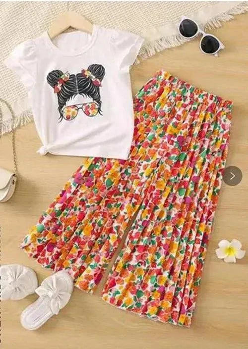 Summer Fashion Girl's Shirt and Pants Two Piece Set - Venus Trendy Fashion Online