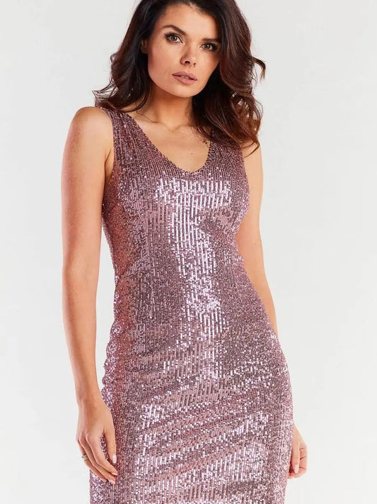 V-Neck Trendy Evening dress - Venus Trendy Fashion Online