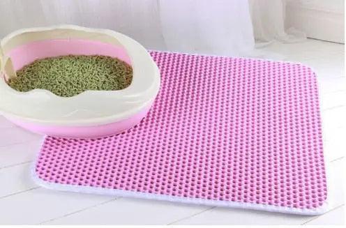 Waterproof Pet Cat Litter Mat Double Layer Washable Bed Mat Clean Pad Products - Venus Trendy Fashion Online