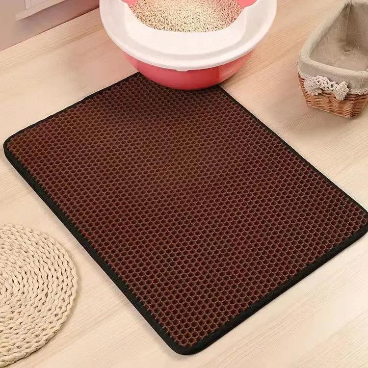 Waterproof Pet Cat Litter Mat Double Layer Washable Bed Mat Clean Pad Products - Venus Trendy Fashion Online