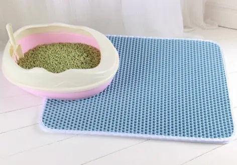 Waterproof Pet Cat Litter Mat Double Layer Washable Bed Mat Clean Pad Products - Venus Trendy Fashion Online