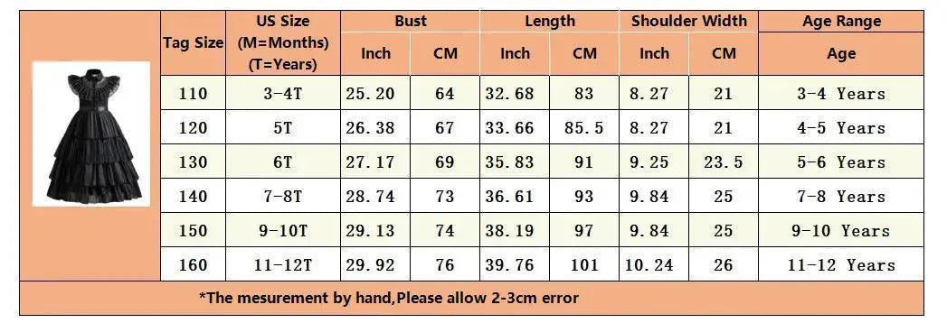 Wednesday Girl Costume for Carnival Halloween Black Events Cosplay Dress - Venus Trendy Fashion Online
