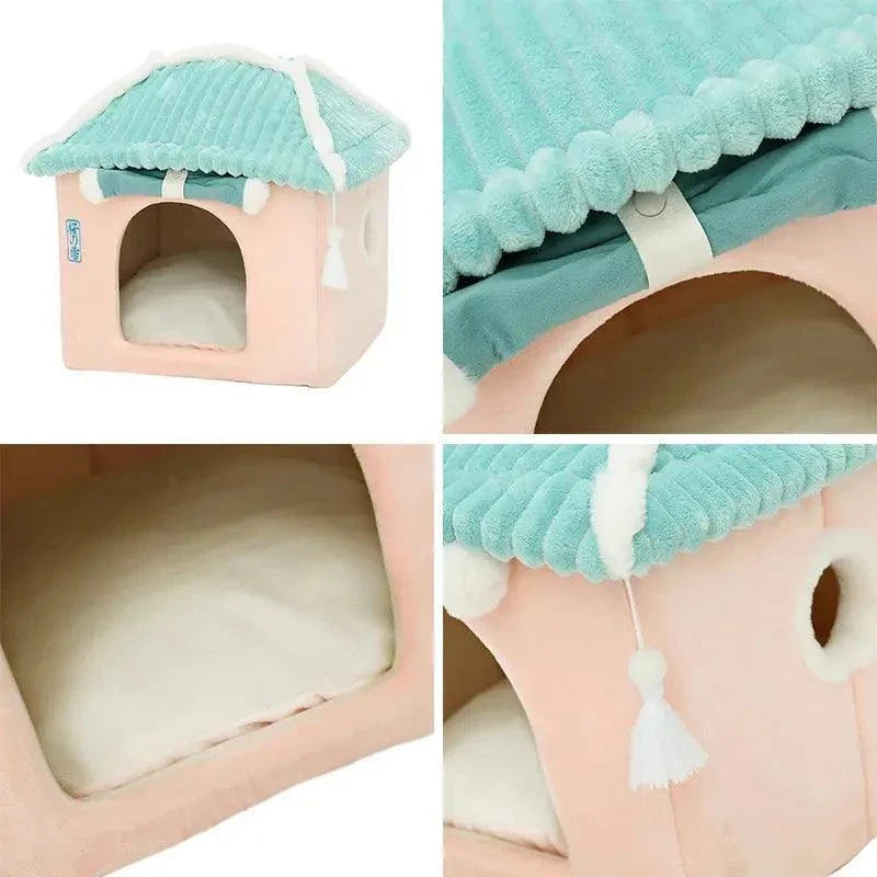 Winter Cozy Pet House For Cat Dog - Venus Trendy Fashion Online