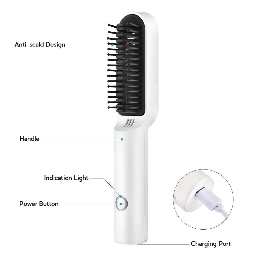 Wireless Heating Hair Styling Comb - Venus Trendy Fashion Online