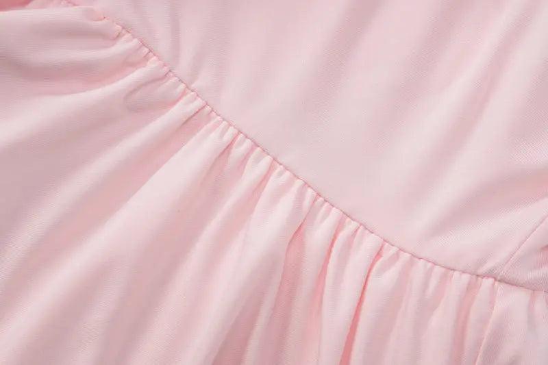 Women Clothing Autumn Sexy Halter Low Cut Ruffled Long Sleeve Romper - Venus Trendy Fashion Online