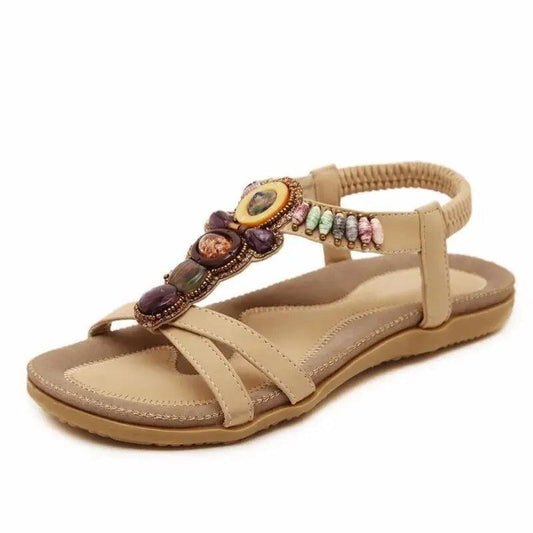 Women Sandals Gemstone Beaded Slippers - Venus Trendy Fashion Online