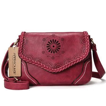 Women Shoulder Bag Vintage Pu Leather Crossbody Bag - Venus Trendy Fashion Online