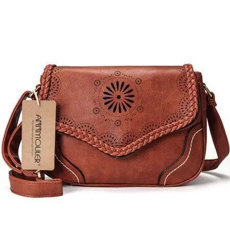 Women Shoulder Bag Vintage Pu Leather Crossbody Bag - Venus Trendy Fashion Online