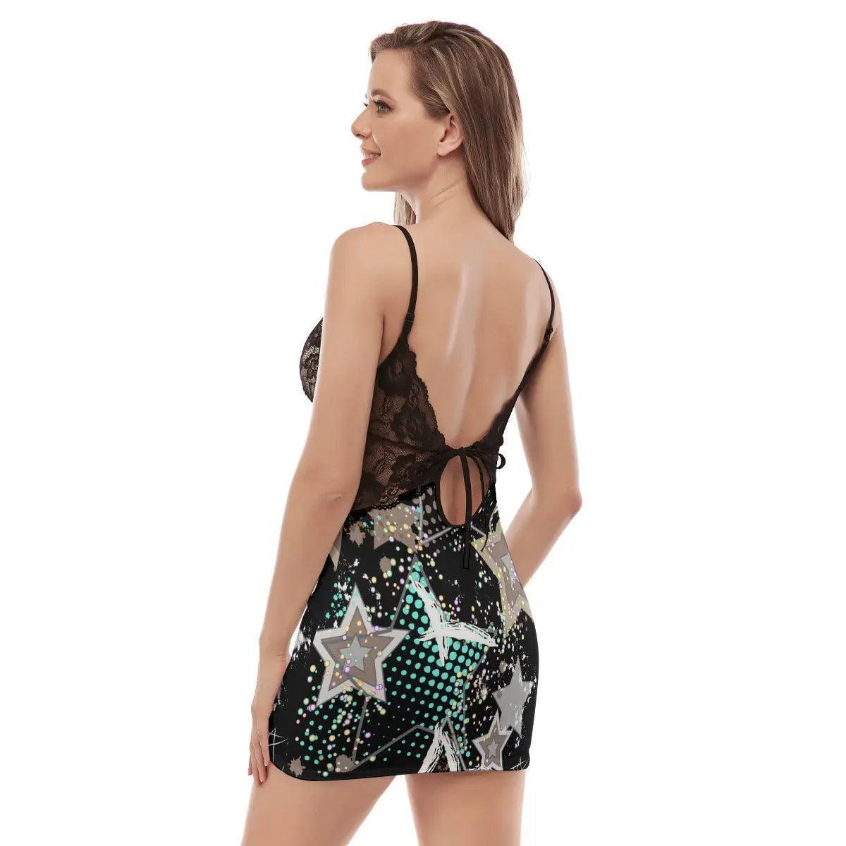 Women's Back Straps Cami pajamas With Lace - Venus Trendy Fashion Online