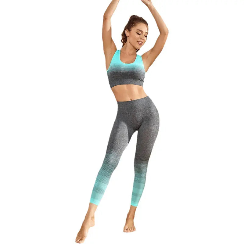 Women's Seamless Breathable Moisture Wicking Bra Yoga Set - Venus Trendy Fashion Online