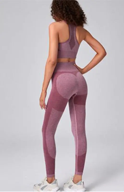 Women's Seamless Mesh Quick Dry Bra Yoga Sets - Venus Trendy Fashion Online