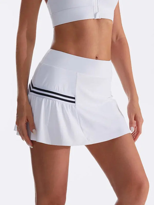 Women's loose sports quick-drying anti-exposure tennis running yoga wear fake two-piece skirt - Venus Trendy Fashion Online