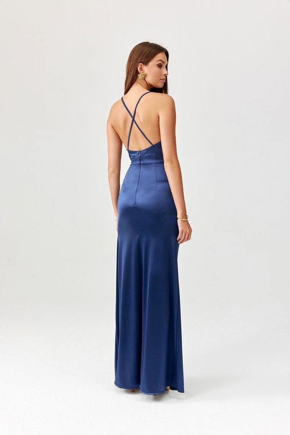 Trendy Soft-Fabric Back Neckline Long dress - Venus Trendy Fashion Online