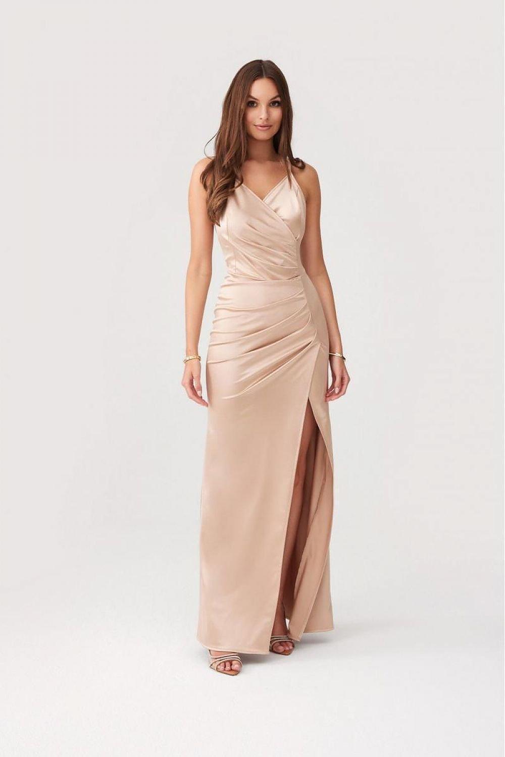 Trendy Soft-Fabric Back Neckline Long dress - Venus Trendy Fashion Online
