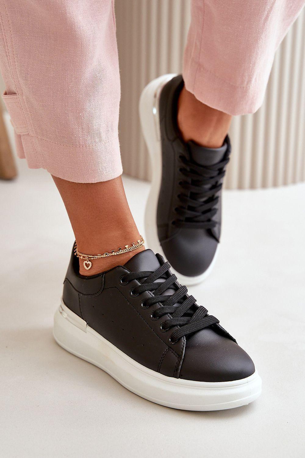 Women's Eco- Leather Stylish Sneakers - Venus Trendy Fashion Online