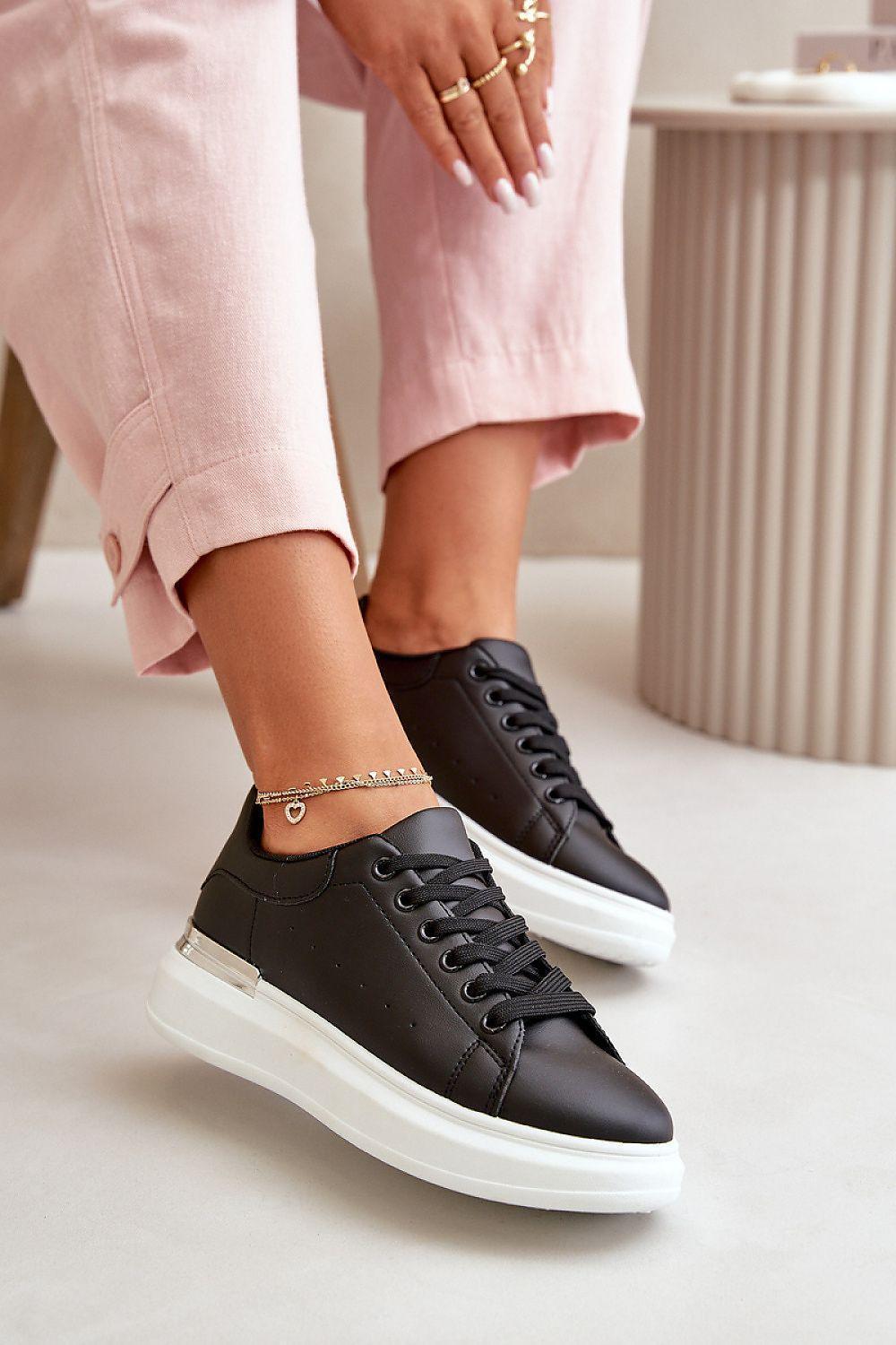 Women's Eco- Leather Stylish Sneakers - Venus Trendy Fashion Online