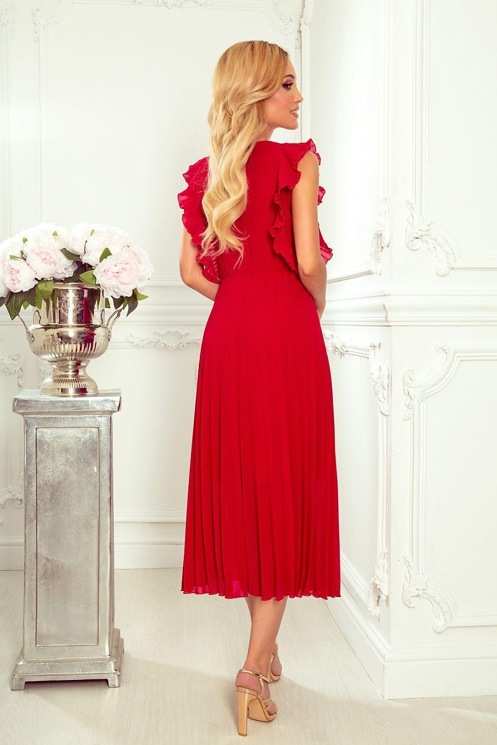 Pleated Chiffon Cocktail dress - Venus Trendy Fashion Online