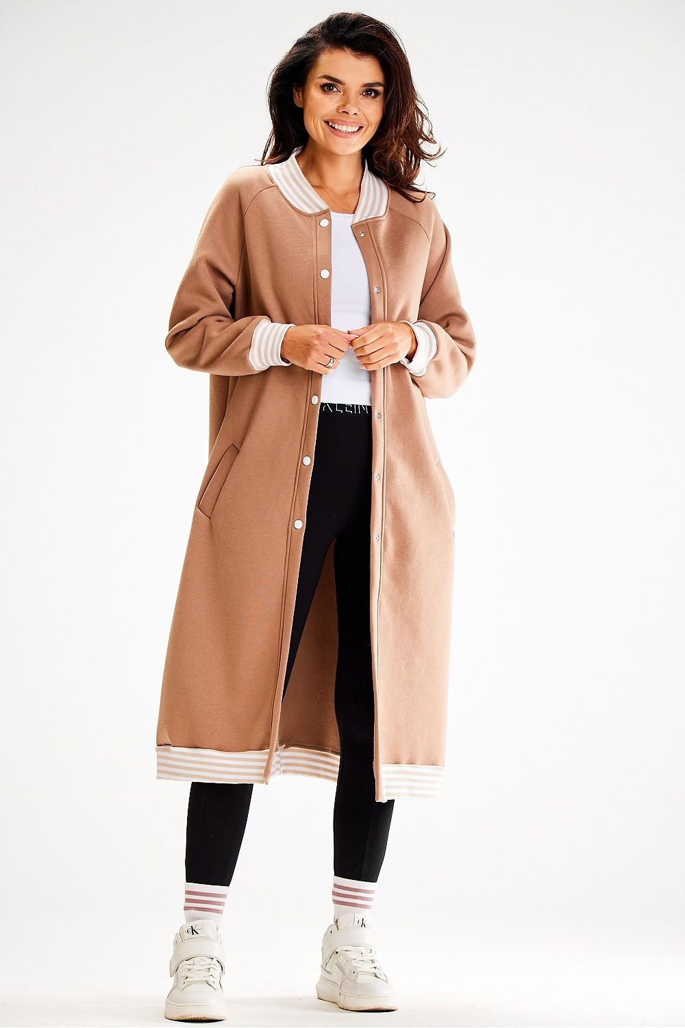Long Elegance Sweatshirt Jacket - Venus Trendy Fashion Online