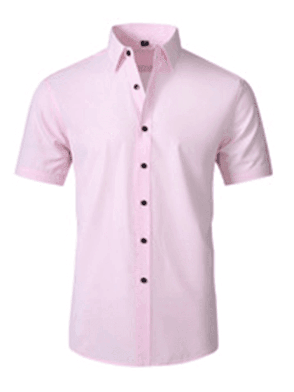 Men's non-iron wrinkle-resistant short-sleeved shirt - Venus Trendy Fashion Online