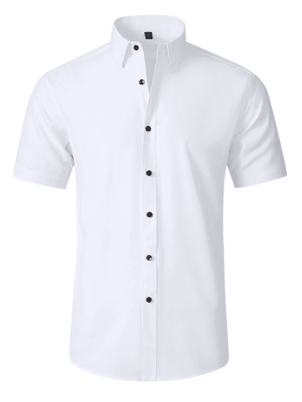Men's non-iron wrinkle-resistant short-sleeved shirt - Venus Trendy Fashion Online