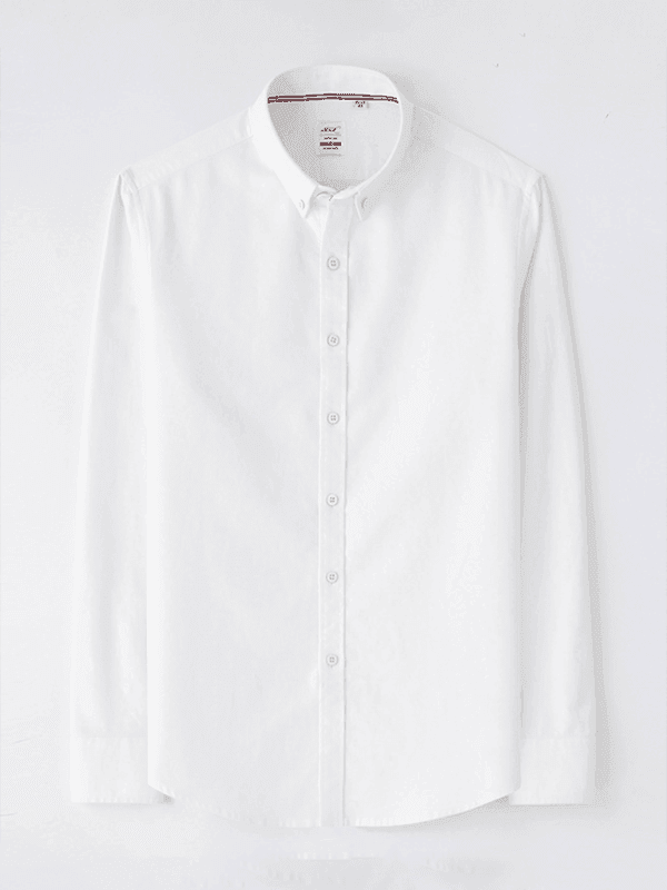 Men's Brushed Oxford Long Sleeve Shirt - Venus Trendy Fashion Online