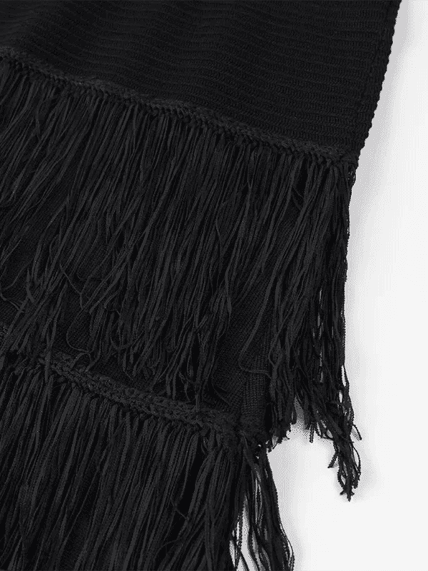 New Style Tassel Backless Zipper Dress - Venus Trendy Fashion Online