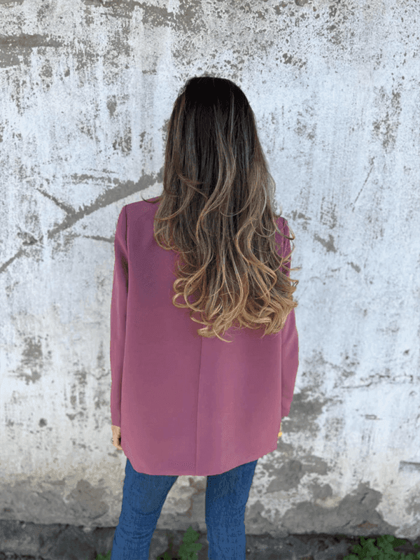 Solid Color Fashion Long Sleeve Blazer - Venus Trendy Fashion Online