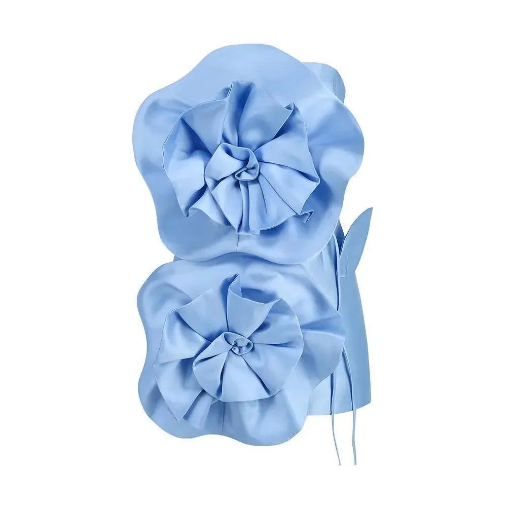 New style with decoration flower dress for party/ wedding - Venus Trendy Fashion Online