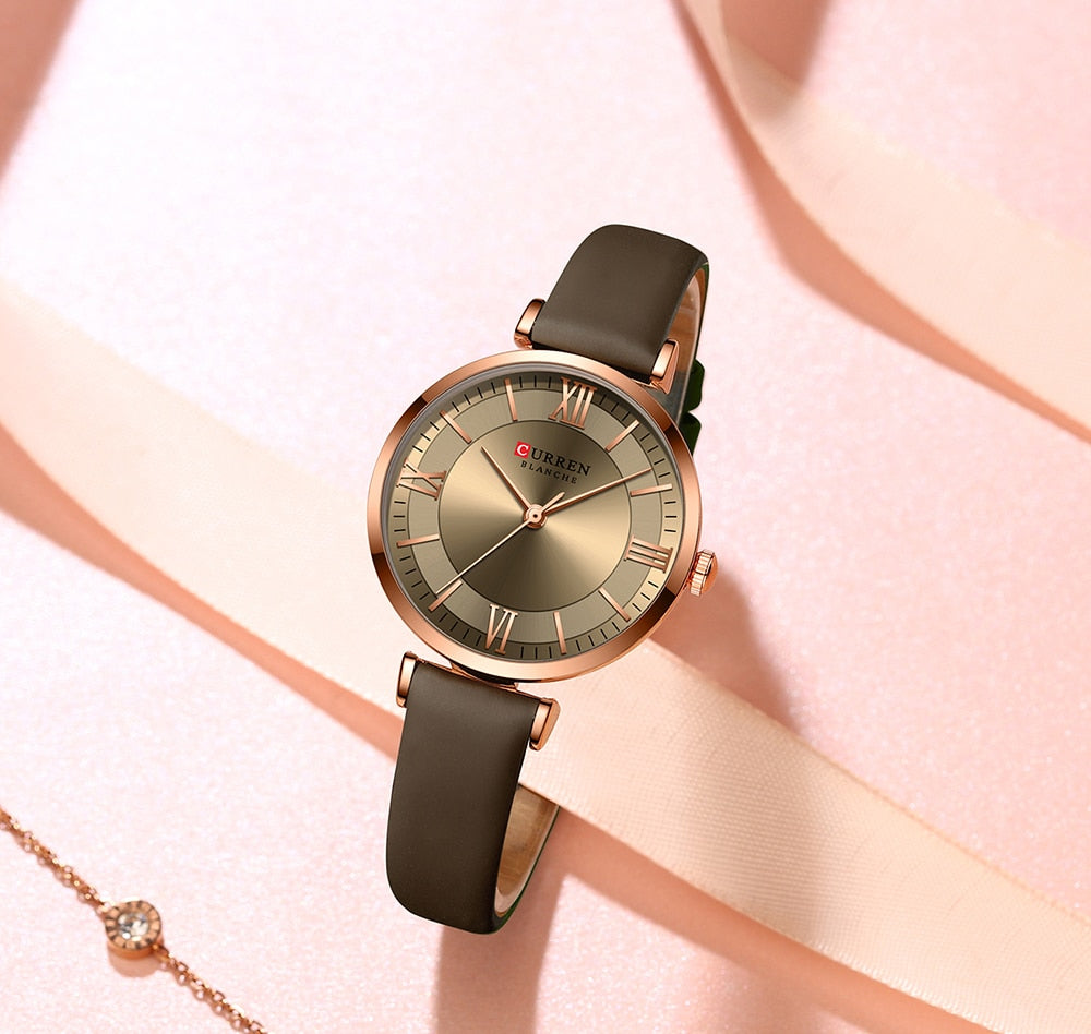 Classic Clock Leather Watch Venus Trendy Fashion Online