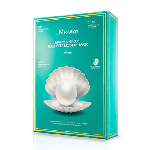 (JM Solution) Marine Luminous Pearl Deep moisture Mask Pearl 25g*10p - Venus Trendy Fashion Online