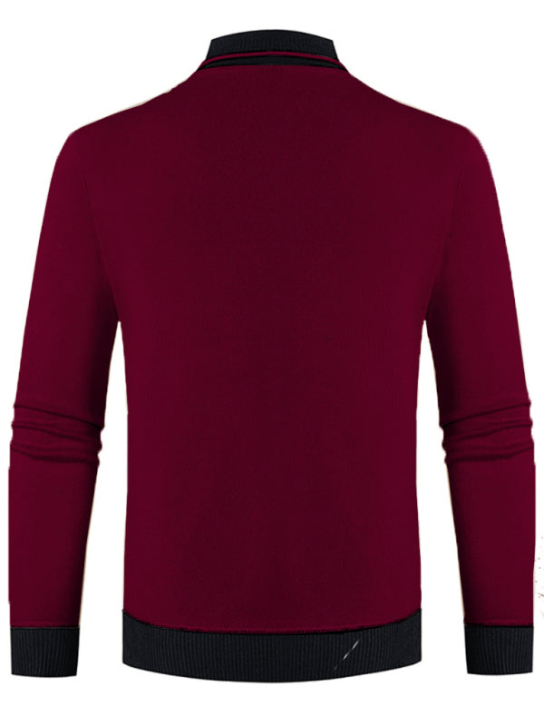 Men's new half turtleneck plus velvet slim long-sleeved sweater Venus Trendy Fashion Online