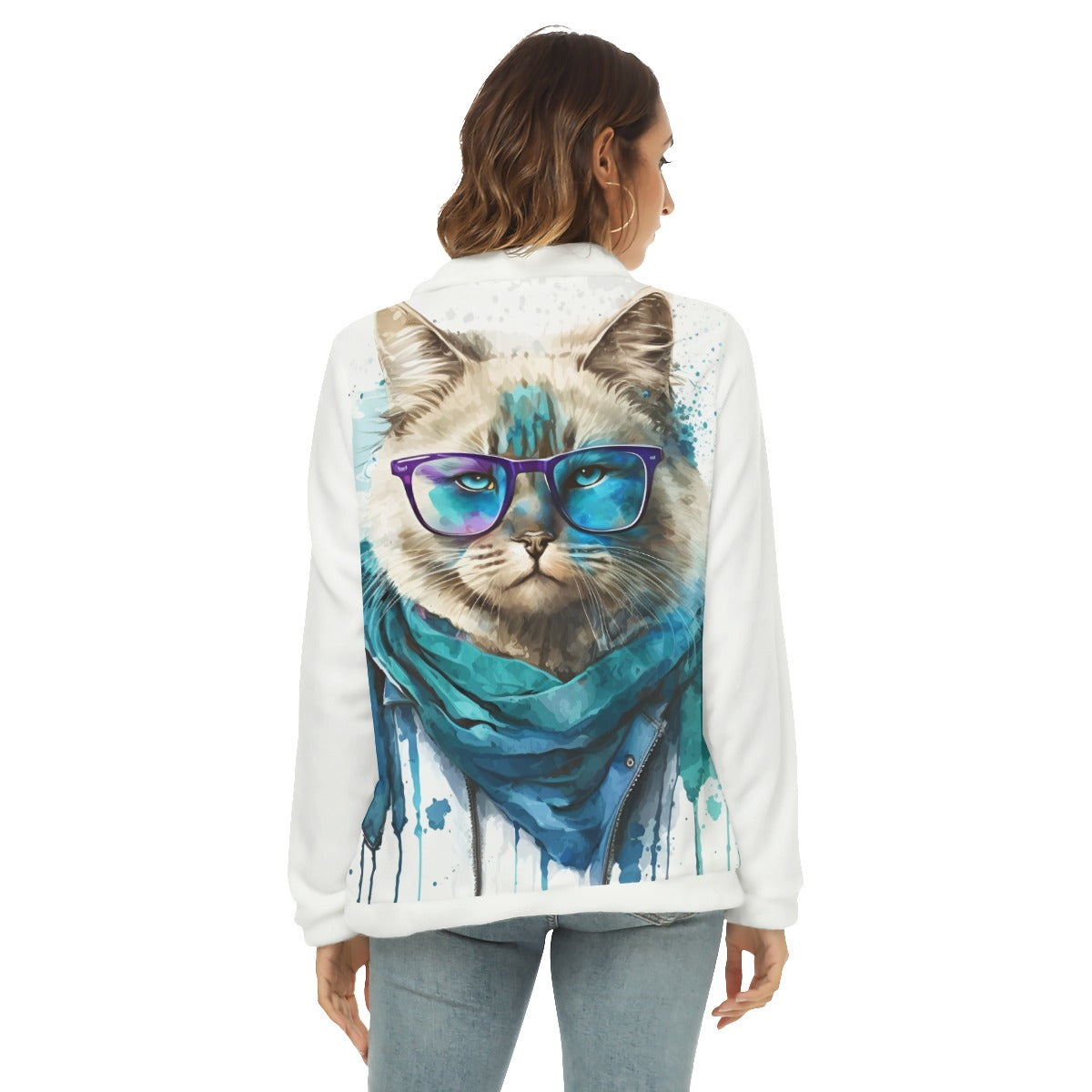 Women's Borg Fleece Sweatshirt With Half Zip Venus Trendy Fashion Online