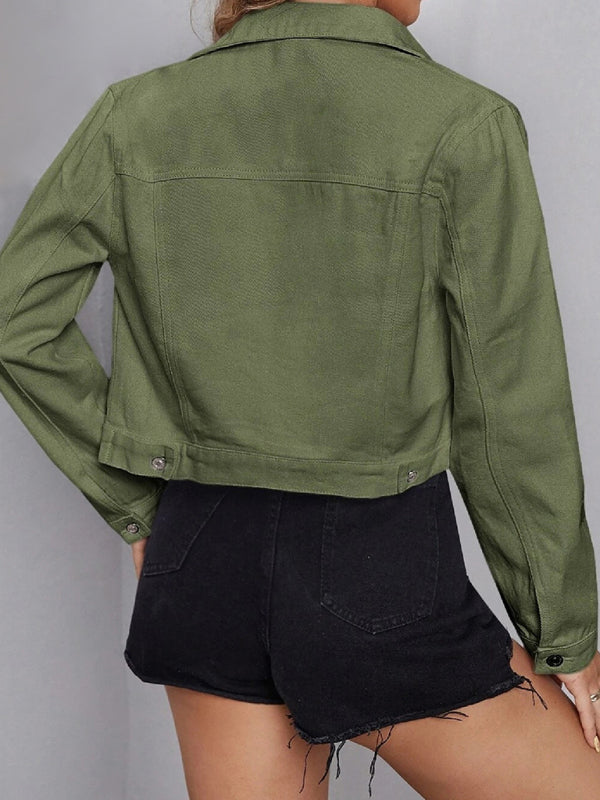 Women's new casual denim short jacket Venus Trendy Fashion Online