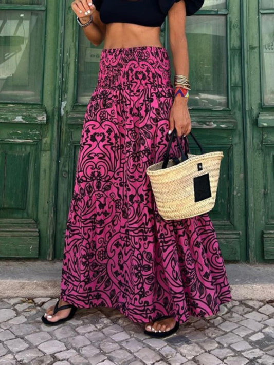 Women's Resort Style Casual Printed Skirt - Venus Trendy Fashion Online