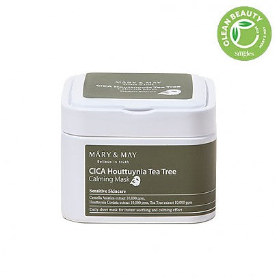 [Mary&May] CICA Houttuynia Tea Tree Calming Mask (30ea) - Venus Trendy Fashion Online