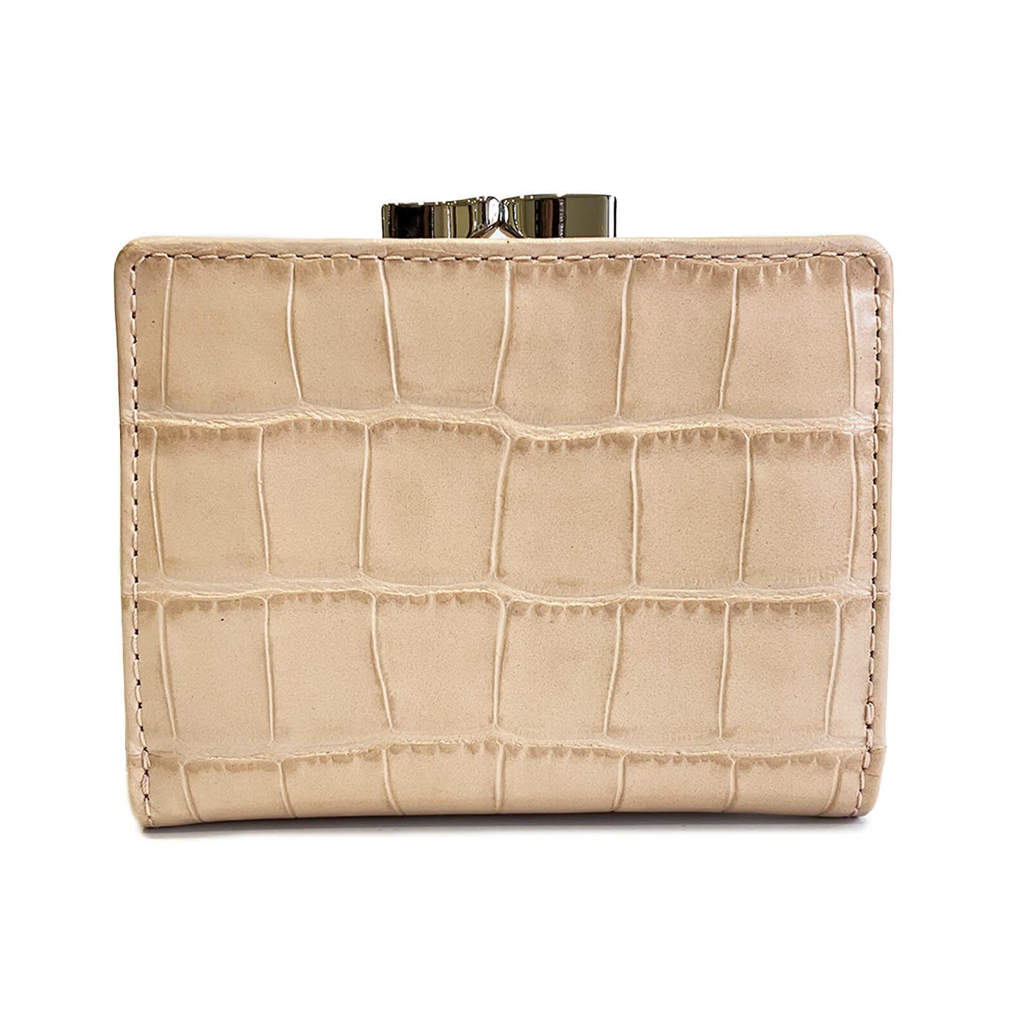 [Vivienne Westwood] CROCO SMALL FRAME WALLET 51010018 L0039 C402 CREAM  Venus Trendy Fashion Online