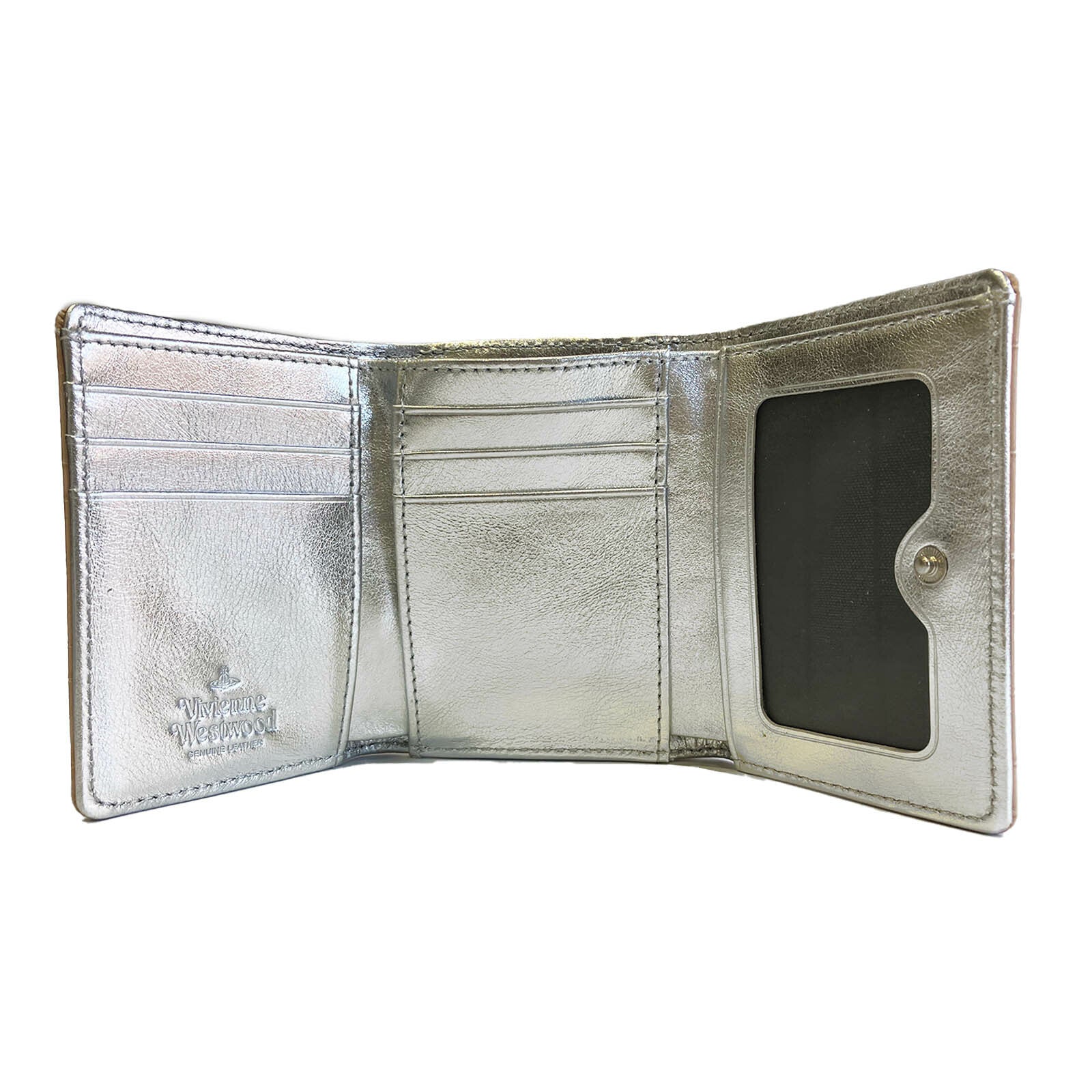 [Vivienne Westwood] CROCO SMALL FRAME WALLET 51010018 L0039 C402 CREAM  Venus Trendy Fashion Online