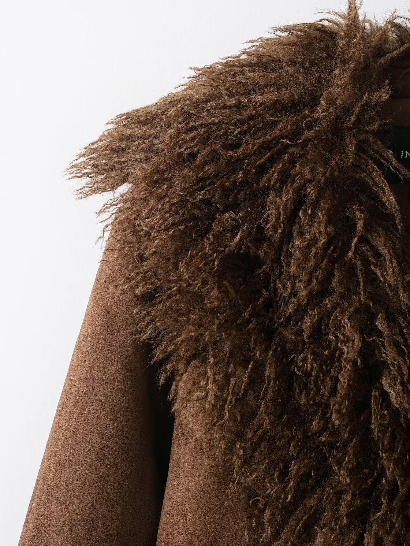 Women Autumn Artificial Fur Effect Jacket Coat