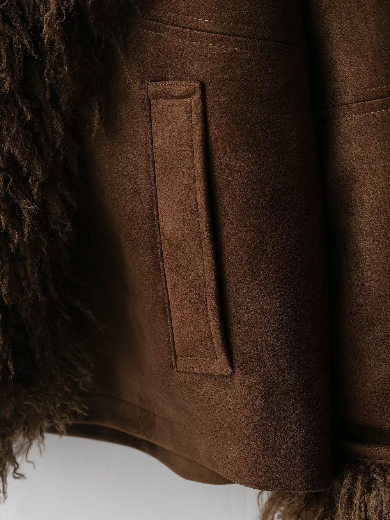 Women Autumn Artificial Fur Effect Jacket Coat