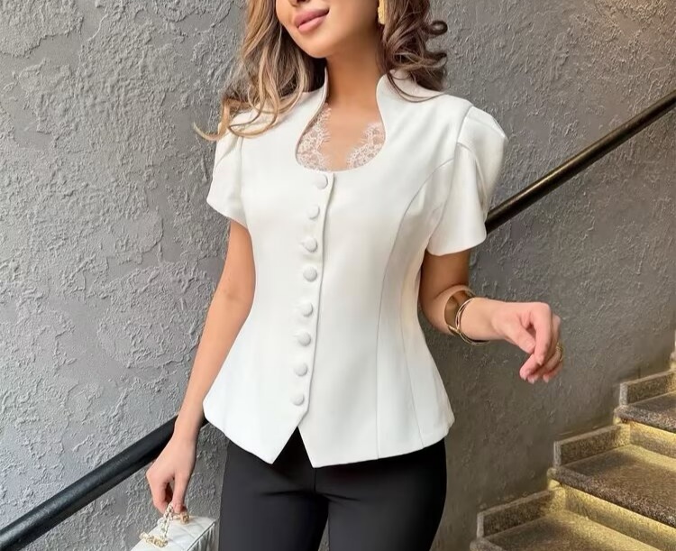 Classic Fashionable Short Sleeve Top