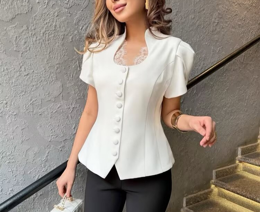 Classic Fashionable Short Sleeve Top