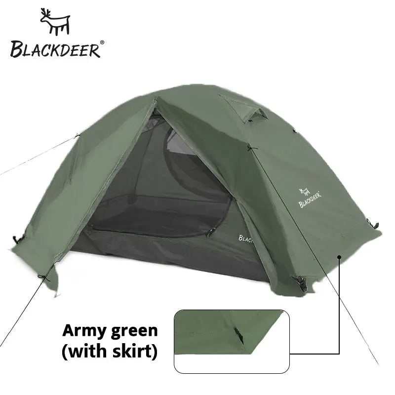 2-3 People Backpacking Tent Outdoor Camping 4 Season Winter Skirt Tent Double Layer Waterproof - Venus Trendy Fashion Online