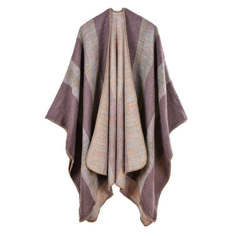 Women Cashmere like Large Split Ethnic Shawl - Venus Trendy Fashion Online