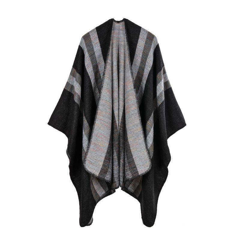 Women Cashmere like Large Split Ethnic Shawl - Venus Trendy Fashion Online