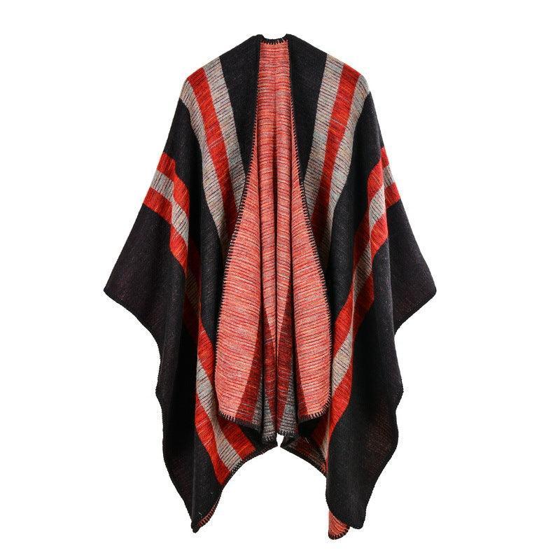 Women Cashmere like Large Split Ethnic Shawl - Venus Trendy Fashion Online