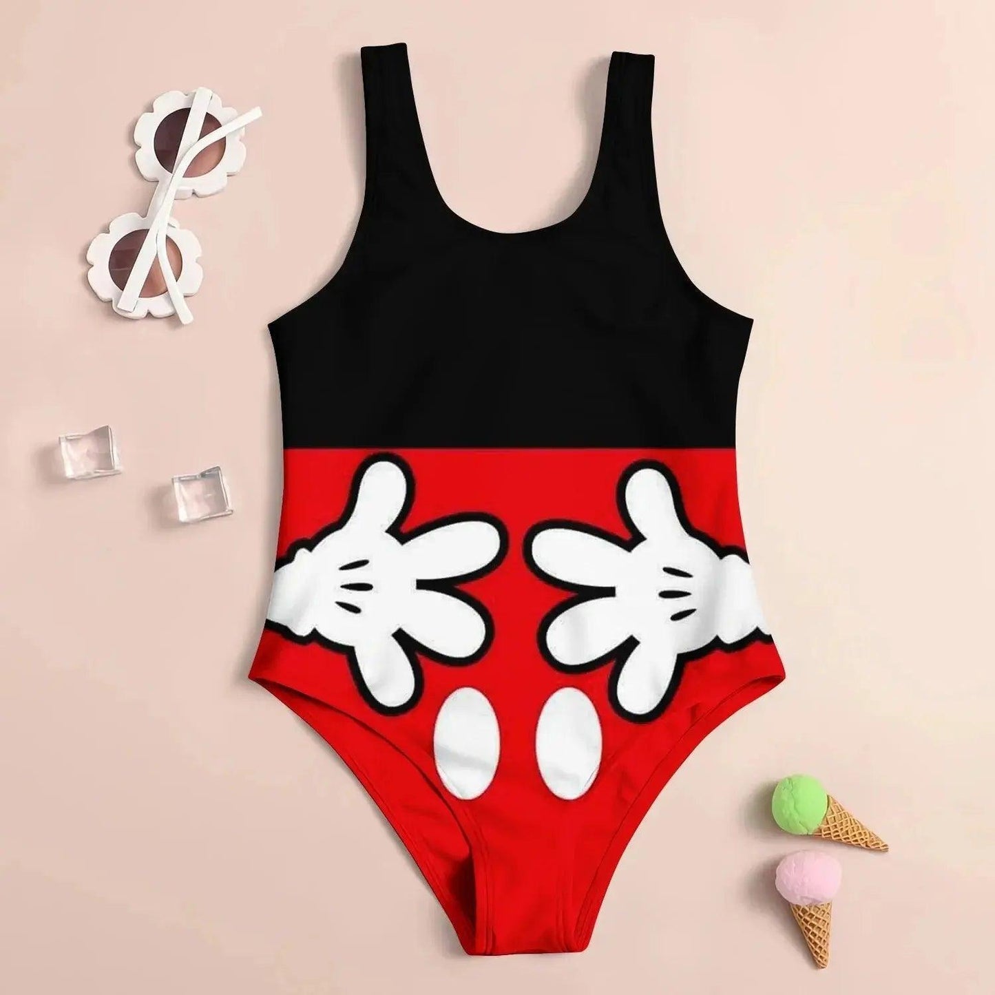 3D Cartoon Print Cute Kid's Swimsuit - Venus Trendy Fashion Online